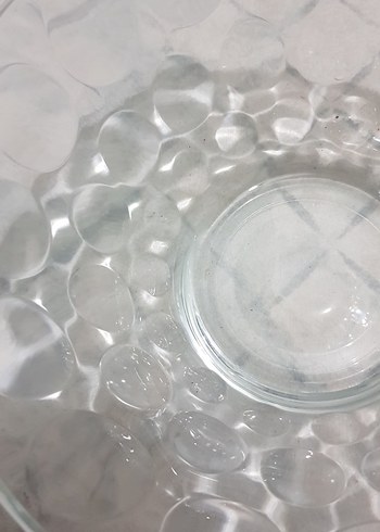 Beden mor Renk Mor Kapaklı Cam Yağlık ve Büyük Kase