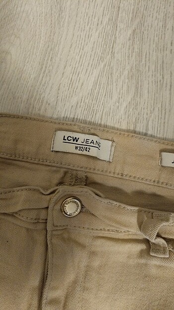 Krem rengi pantolon - Görsel 2