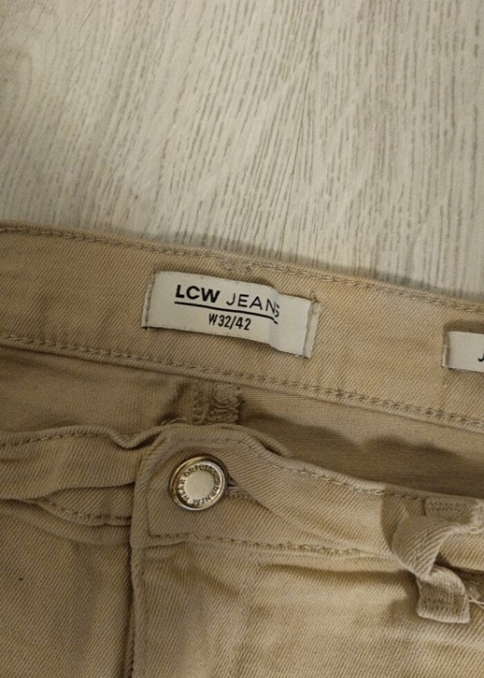 Krem rengi pantolon - Görsel 2