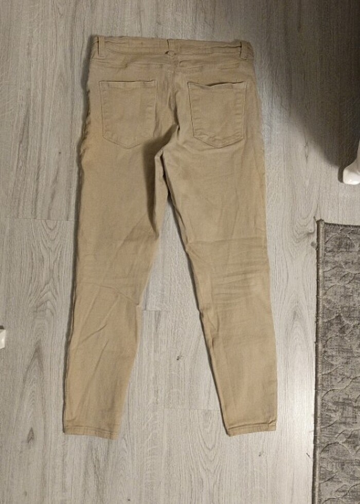 Krem rengi pantolon - Görsel 4