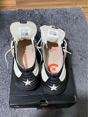 37 Beden Converse Run Star Motion Unisex Siyah Platform Sneaker