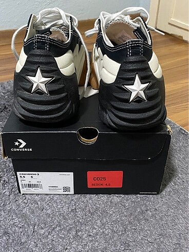 37 Beden siyah Renk Converse Run Star Motion Unisex Siyah Platform Sneaker