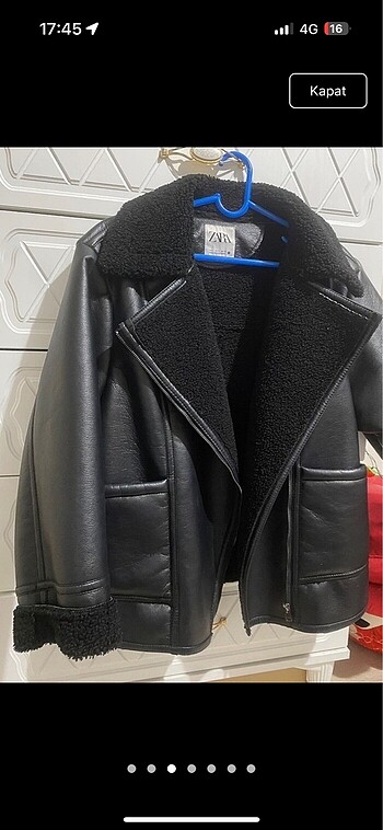 s Beden Zara çift yönlü biker mont