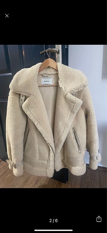 Stradivarius S beden biker kaban