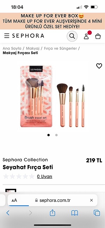  Beden Renk Sephora fırça