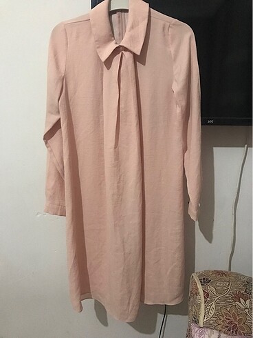 Toz pembe tunik