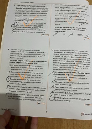 Beden Alanyayınları YT Türkçe Çıkmış Sorular Kitabı
