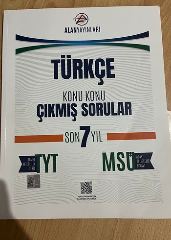 Alanyayınları YT Türkçe Çıkmış Sorular Kitabı