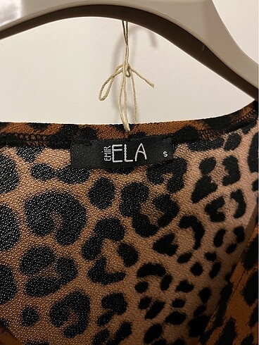 s Beden Leopar elbise