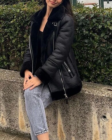 xs Beden stradivarius biker mont