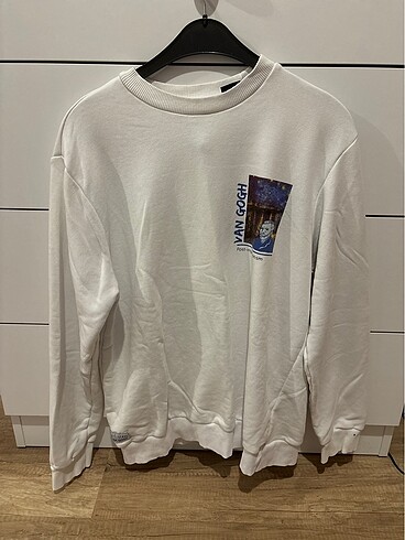 Koton arkası baskılı erkek sweatshirt