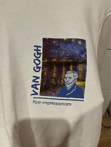 Koton Koton arkası baskılı erkek sweatshirt