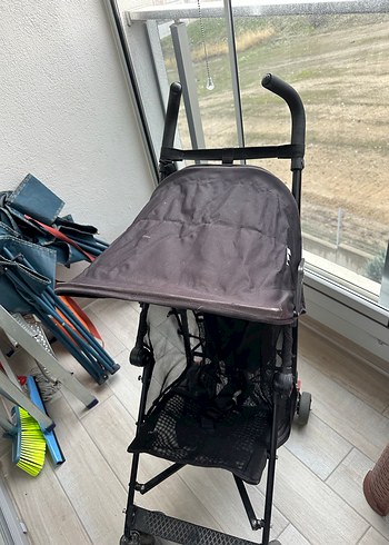 Siyah Maclaren Bebek Arabası - Görsel 3