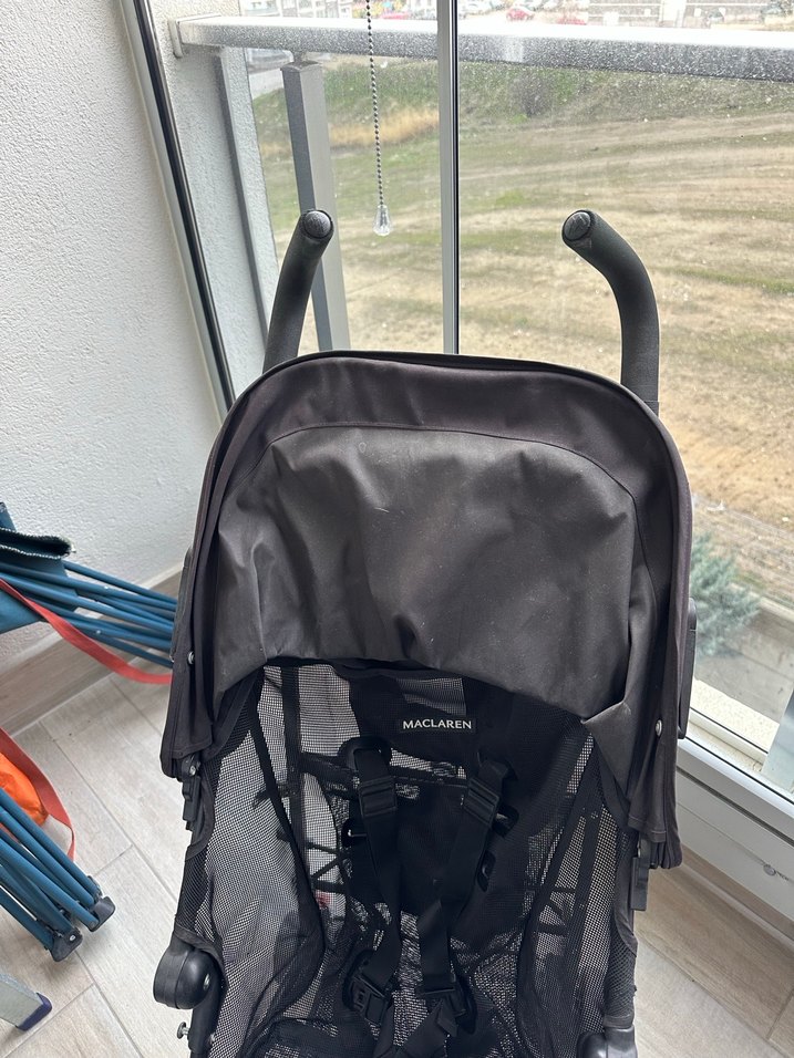 Siyah Maclaren Bebek Arabası - Görsel 2