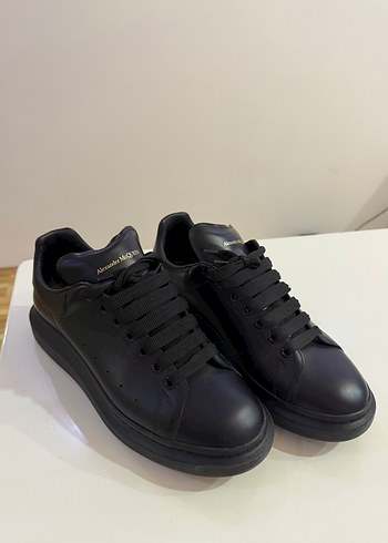 Alexander McQueen Mcqueen Oversized Siyah Erkek Deri Sneaker