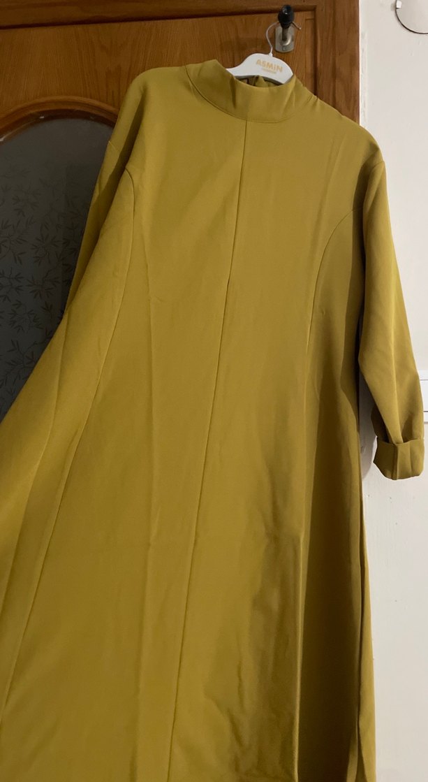 Kadın Haki Uzun Salaş Elbise - Görsel 2