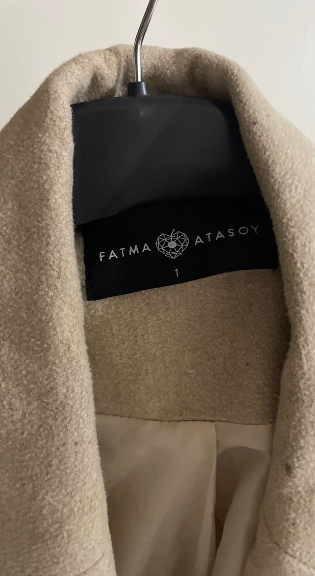 Taş rengi kruvaze kaban - Görsel 4