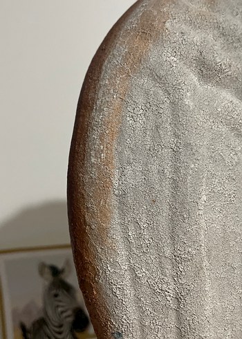 Kahverengi El Yapımı Seramik Vazo - Görsel 3