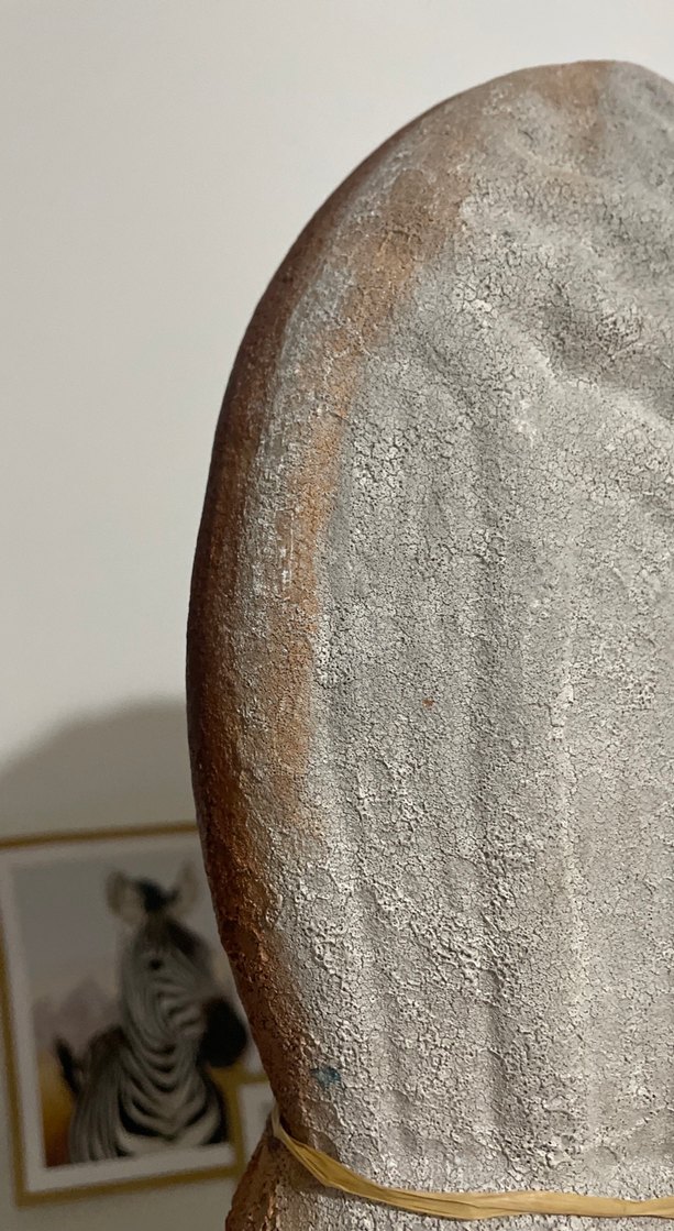 Kahverengi El Yapımı Seramik Vazo - Görsel 3