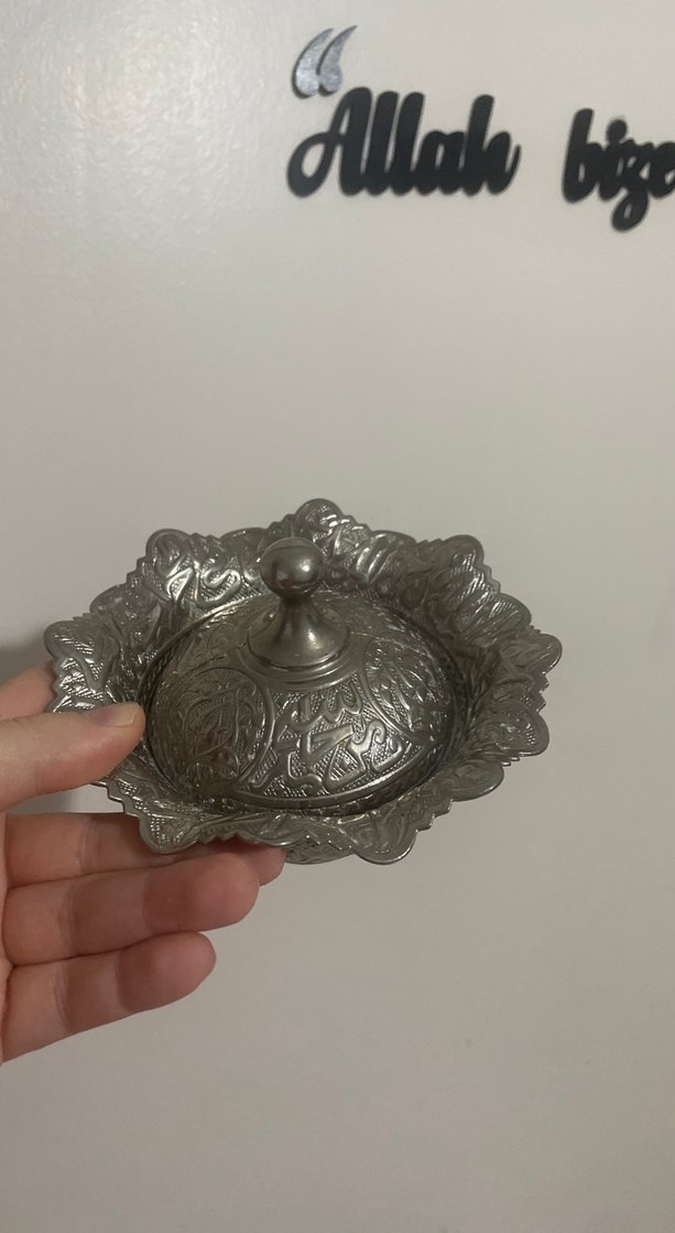 Gri İşlemeli Küçük Demlik - Görsel 2