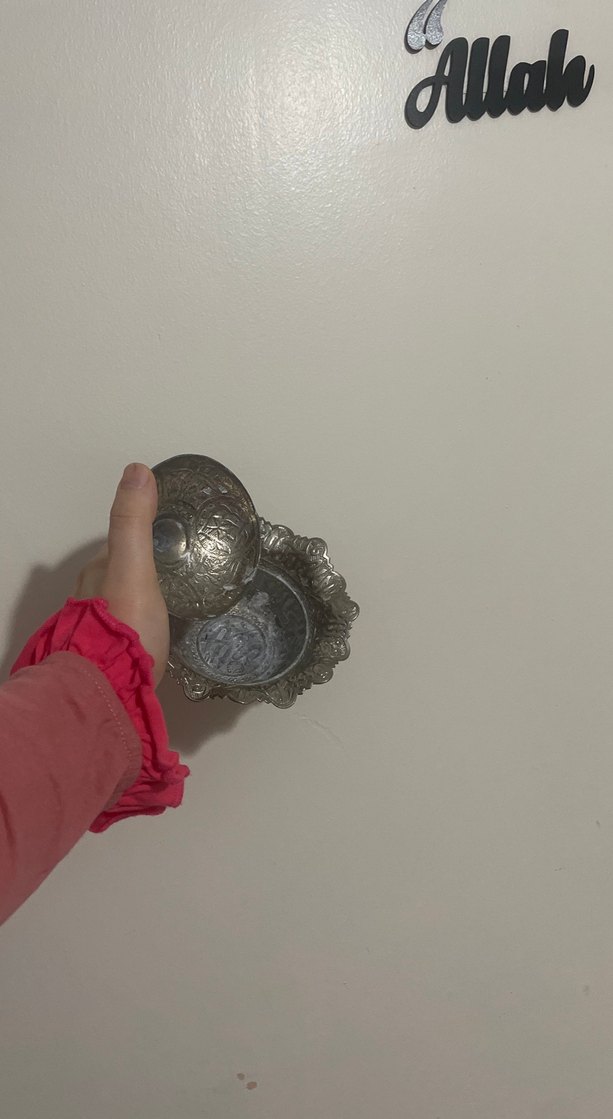 Gri İşlemeli Küçük Demlik - Görsel 3