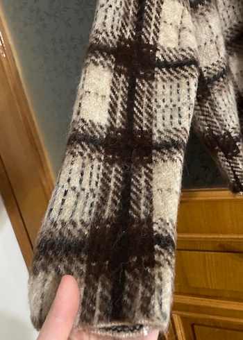 Bohem Tarz Kahverengi Ekoseli Yün Balıkçı Kazak - Görsel 2