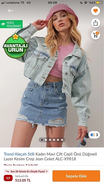 Crop kot ceket