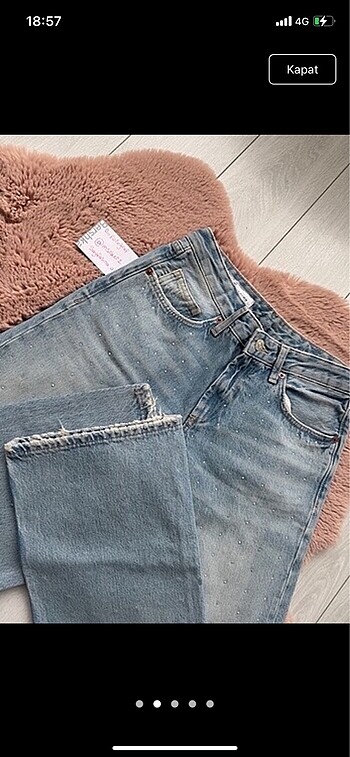 Zara Zara taşlı jean