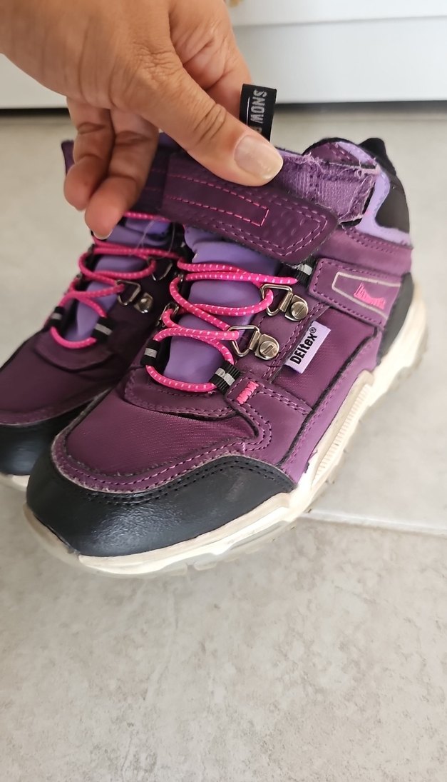 Kız Çocuk Mor Cırt Cırtlı Bot - Görsel 3