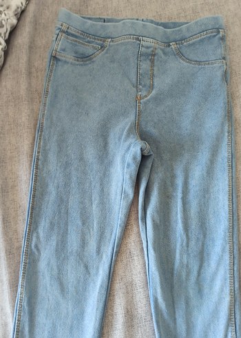 Zara Bej Kiz çocuk Denim Normal Boy Pantolon