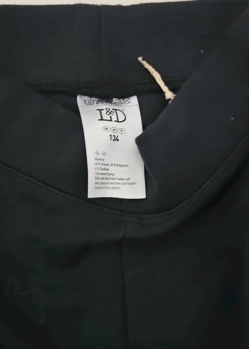 Siyah Baskılı Elastik kuz cocuk Tayt - Görsel 3