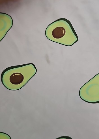 Pembe Avokado Desenli Kız cocuk Pijama Takımı - Görsel 4