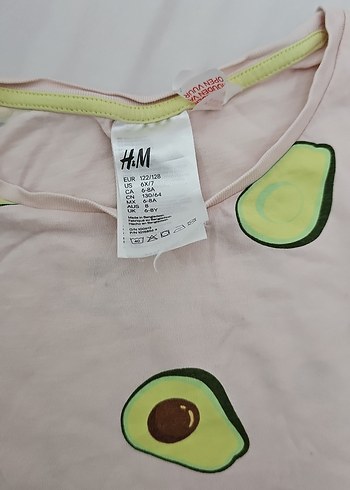 Pembe Avokado Desenli Kız cocuk Pijama Takımı - Görsel 5