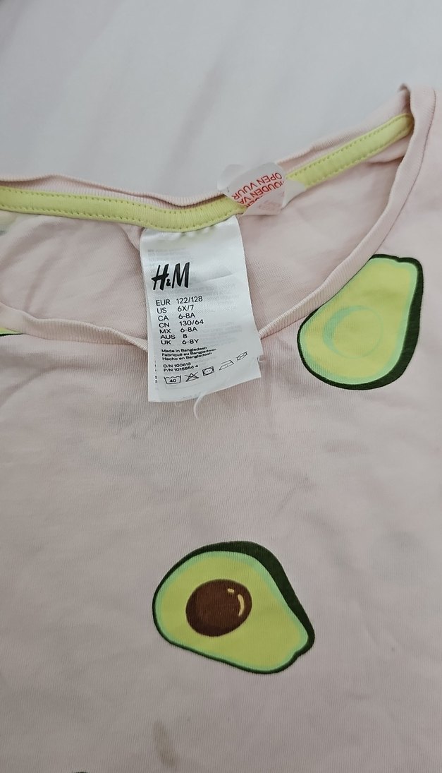 Pembe Avokado Desenli Kız cocuk Pijama Takımı - Görsel 5
