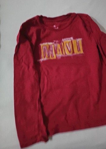 Kız Çocuk Kırmızı Uzun Kollu Tişört - Görsel 2