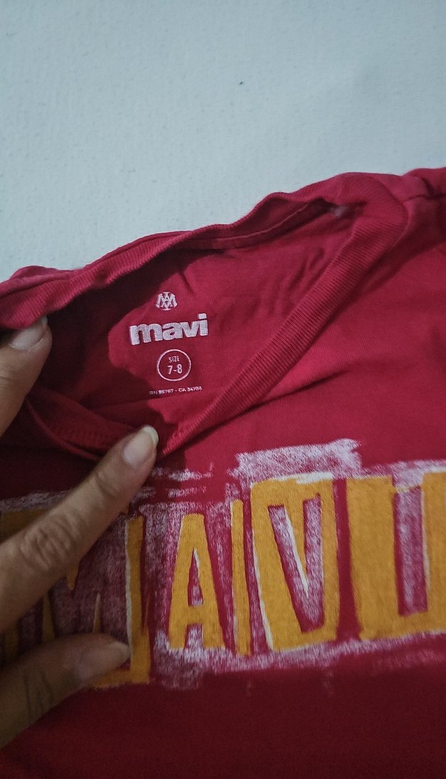 Kız Çocuk Kırmızı Uzun Kollu Tişört - Görsel 3