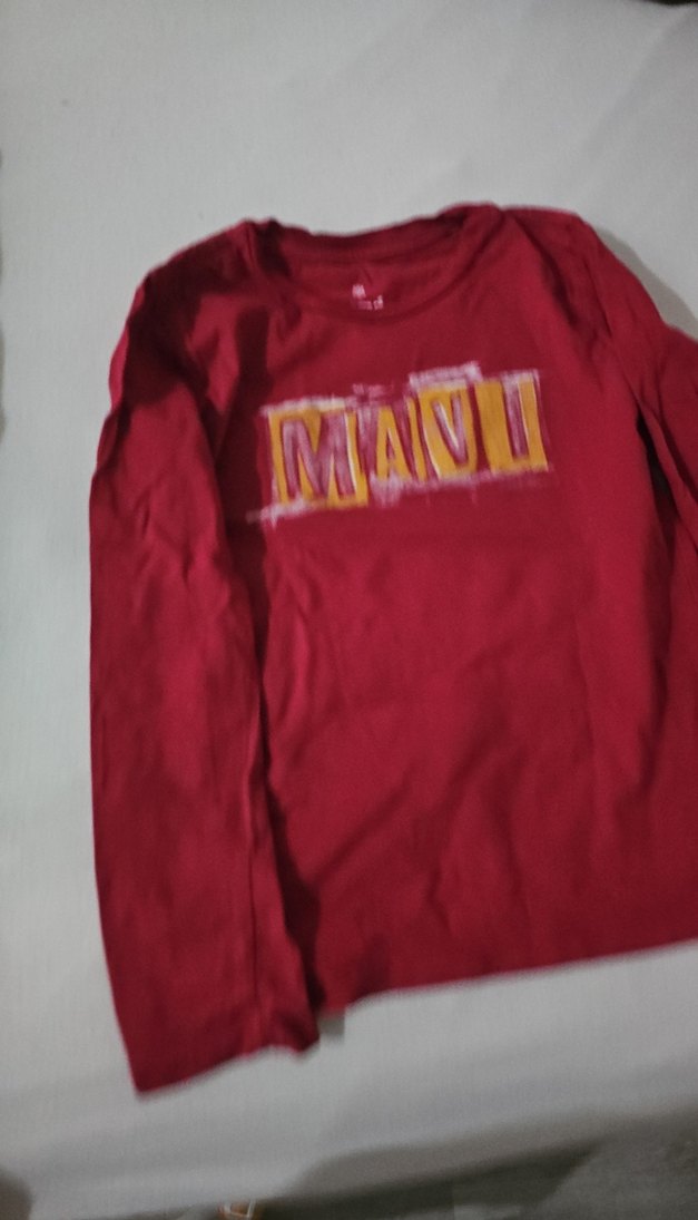 Kız Çocuk Kırmızı Uzun Kollu Tişört - Görsel 2