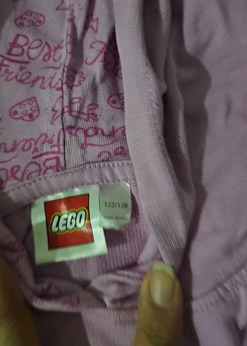 Kız Çocuk Mor Kapüşonlu Sweatshirt - Görsel 5