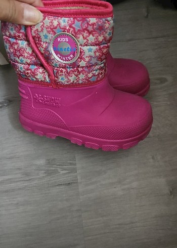 Kız Çocuk Pembe Bağcıksız Lastikli Bot - Görsel 2