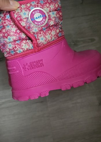 Kız Çocuk Pembe Bağcıksız Lastikli Bot - Görsel 3