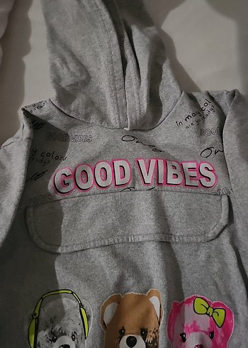 Kız Çocuk Kapüşonlu Sweatshirt ve Eşofman Takımı - Görsel 6