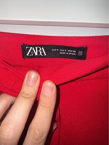 s Beden Zara kırmızı pantolon