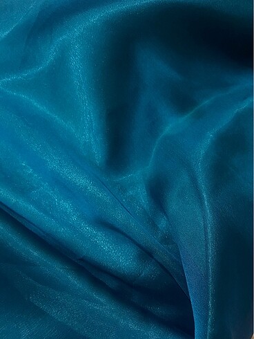 Mavi parlak abiye - Görsel 6