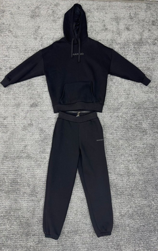 Siyah Kadın Oversize Eşofman Takımı - Görsel 5