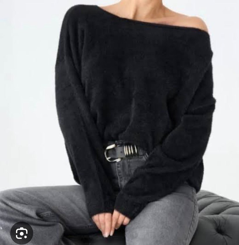 Dantel Detaylı V Yaka Triko Kadın Kazak - Görsel 2