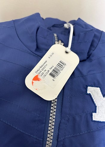 Erkek Çocuk Mavi Fermuarlı Ceket - Görsel 3