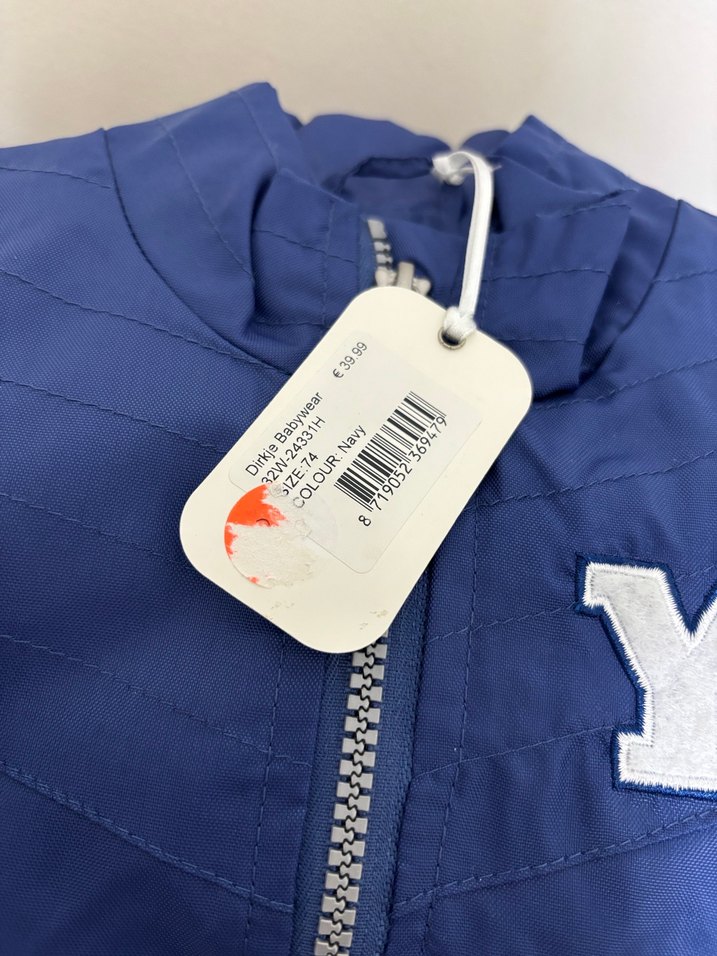 Erkek Çocuk Mavi Fermuarlı Ceket - Görsel 3