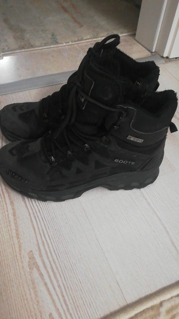 Siyah Bağcıklı Erkek Kauçuk Botlar - Görsel 2