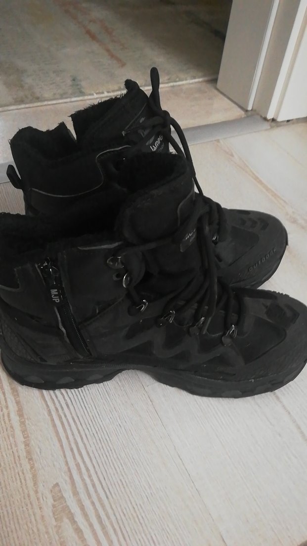 Siyah Bağcıklı Erkek Kauçuk Botlar - Görsel 3