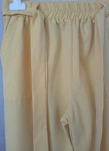 xl Beden sarı Renk Yazlık pantolon 